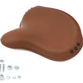 Replica Brown Leather Army Solo Seat for Harley-Davidson