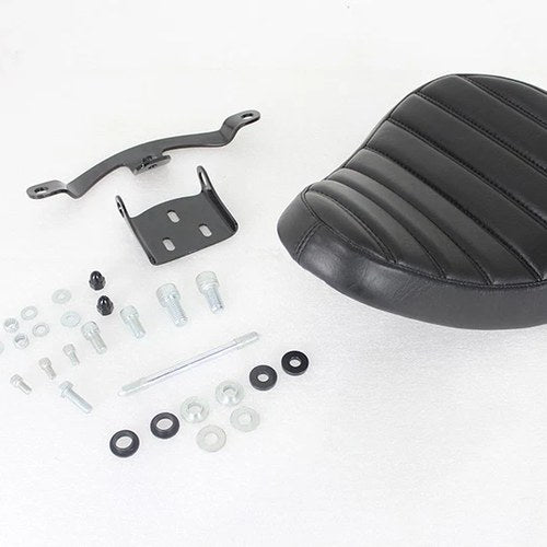 Solid Mount Bates Tuck and Roll Solo Seat Kit for Harley-Davidson