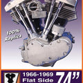 Flatside Shovelhead Engine Plaque Sign for Harley-Davidson