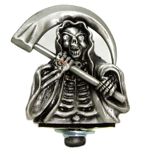 Grim Reaper Front Fender Top Ornament Silver for Harley-Davidson