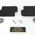 Battery Caution Tag & Terminal Kit Brass for Harley-Davidson