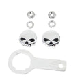 Skull License Plate Bolt Kit for Harley-Davidson