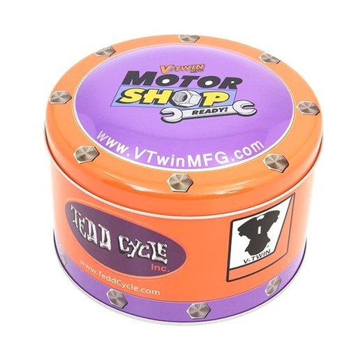 V-Twin Motor Shop Ready Round Can Set for Harley-Davidson