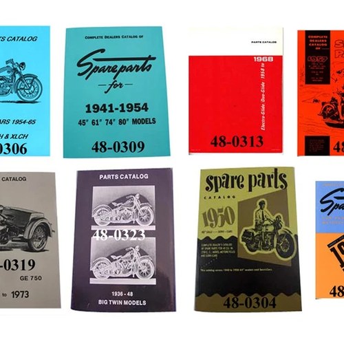 Flat Head Parts Book Set for Harley-Davidson