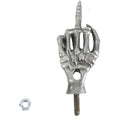 Middle Finger License Plate Topper with Stud Mount for Harley-Davidson