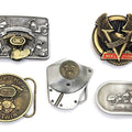 Shovelhead Belt Buckle Set for Harley-Davidson