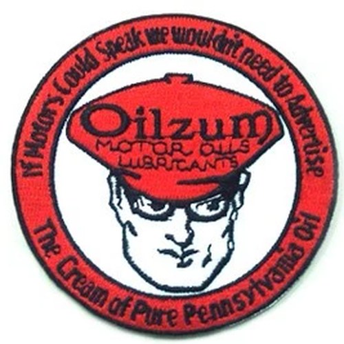 Vintage Style Oilzum Oil Patches for Harley-Davidson