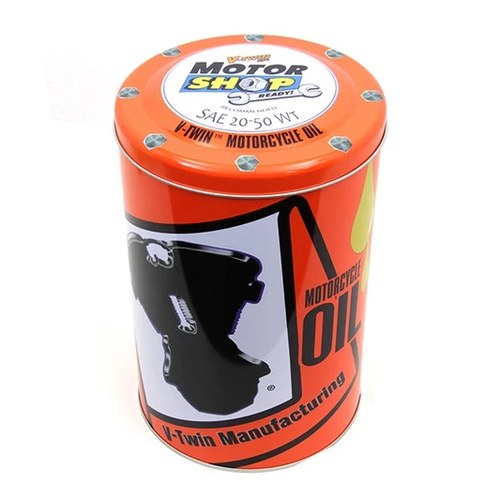 1.5 Gallon V-Twin Round Oil Can for Harley-Davidson