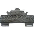 1940 World's Fair License Plate Topper for Harley-Davidson