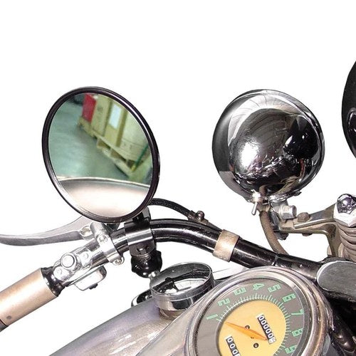 Spring Fork Black 5 inch Mirror for Harley-Davidson