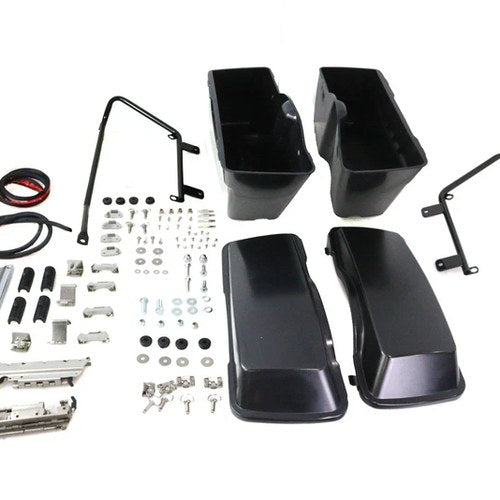 Softail Saddlebag Kit Black for Harley-Davidson