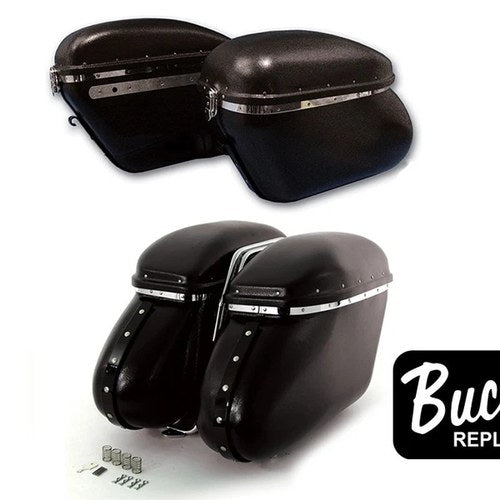 Black Magic Royalite Saddlebag Set for Harley-Davidson