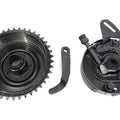45 inch Rear Brake Drum and Backing Plate Assembly for Harley-Davidson