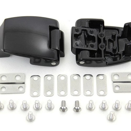 Black Tour-Pak Luggage Hinge Kit for Harley-Davidson