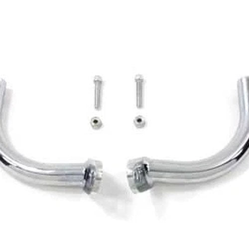 Chrome Saddlebag Guard Eliminator Brackets for Harley-Davidson
