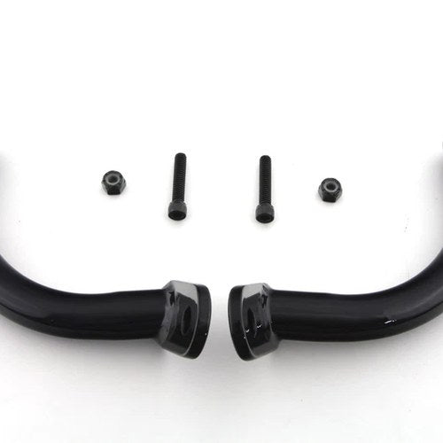 Black Saddlebag Guard Eliminator Brackets for Harley-Davidson