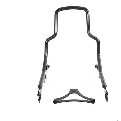 8-1/2 inch Short Detachable Sissy Bar Gloss Black for Harley-Davidson