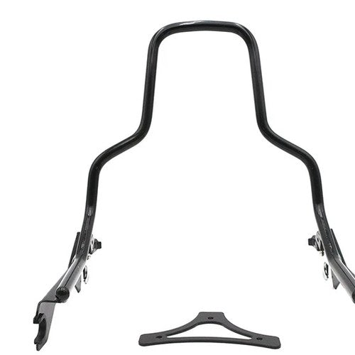 14-1/2 inch Standard Detachable Sissy Bar Gloss Black for Harley-Davidson
