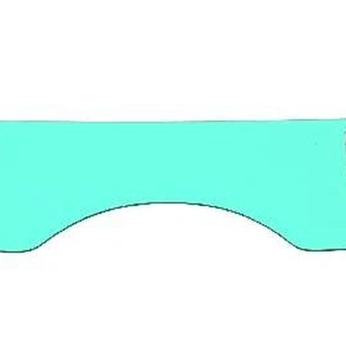 Replacement Round Windshield Window Blue for Harley-Davidson