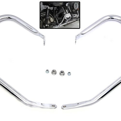 Chrome Rear Frame Bar Set for Harley-Davidson