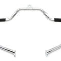 Chrome Front Engine Bar with Footpeg Pads for Harley-Davidson