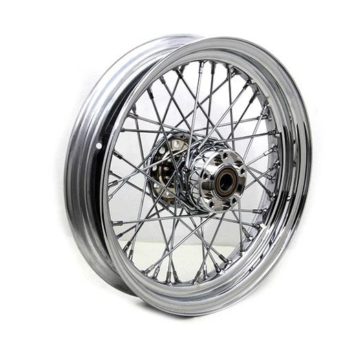 16 inch x 3.00 inch Front Spoke Wheel Chrome for Harley-Davidson