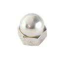 Chrome Acorn Nut Fine 9/16 inch-18 Thread for Harley-Davidson