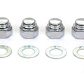 Rocker Shaft Chrome End Cap Type Nut with Washers for Harley-Davidson