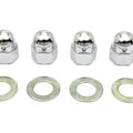 Rocker Arm Shaft Chrome Acorn Nut and Washer for Harley-Davidson
