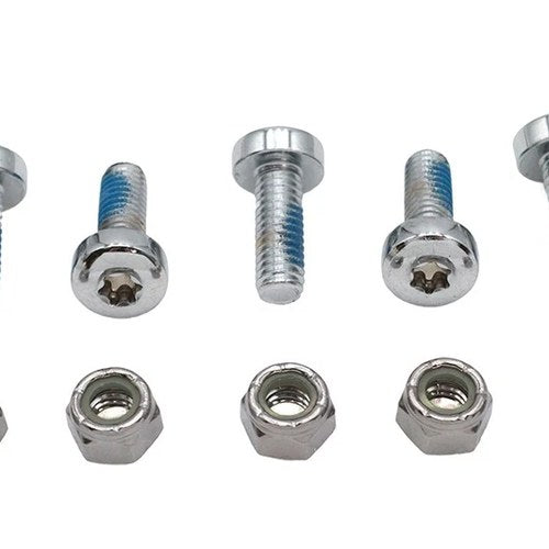 Chrome Front Brake Disc Bolt Set fits Harley Davidson