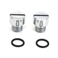 Oil Pump Check and Relief Valve Plug Chrome for Harley-Davidson