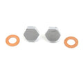 Chrome Fork Slider Drain Screws for Harley-Davidson