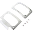 Curved License Plate with Frame Chrome for Harley-Davidson