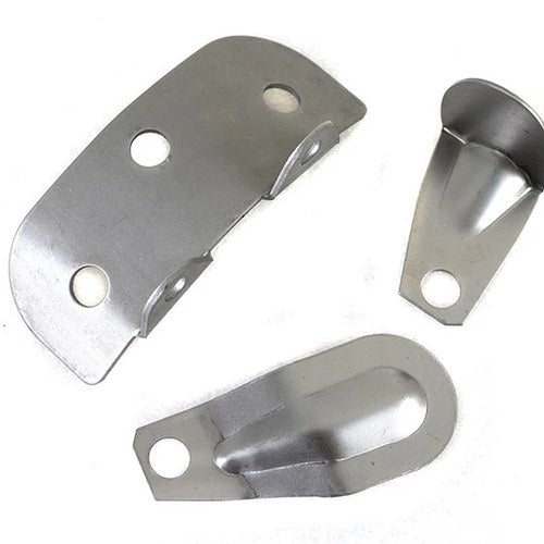 Raw Steel Oil Tank Bracket Kit for Harley-Davidson