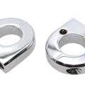 Chrome Universal Mount Clamp Set 1 inch for Harley-Davidson