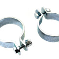 Zinc 1-7/8 inch Muffler Clamp Set for Harley-Davidson