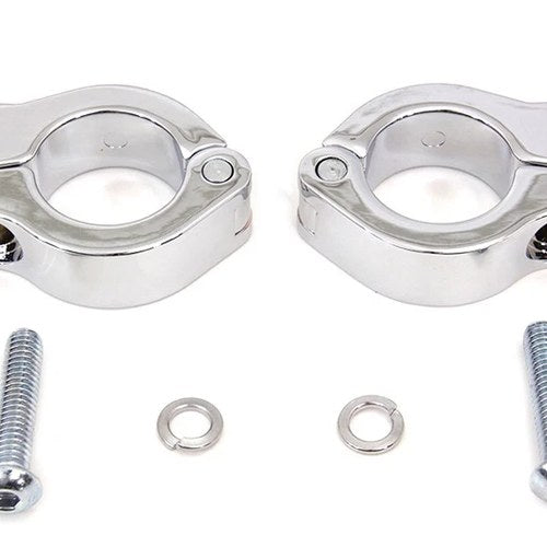 Chrome Fog Lamp Engine Bar Clamp for Harley-Davidson