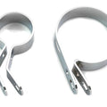 Chrome Muffler Clamp Set for Harley-Davidson