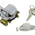 Fat Bob Ignition Switch with 6 Terminals Chrome for Harley-Davidson