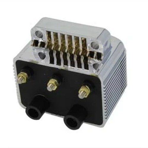 Volt Tech Chrome Single Fire Coil for Harley-Davidson