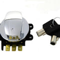 Hinge Ignition Switch Chrome for Harley-Davidson