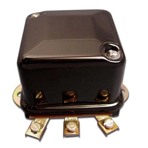 Black 6 Volt Mechanical Regulator for Harley-Davidson
