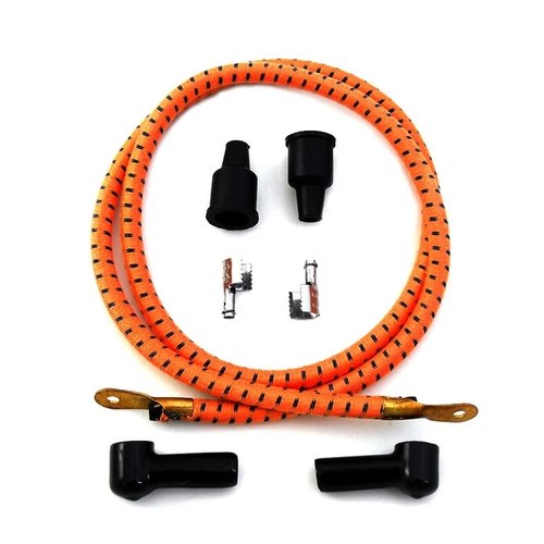 9mm Vintage Cloth Spark Plug Wire Kit for Harley-Davidson