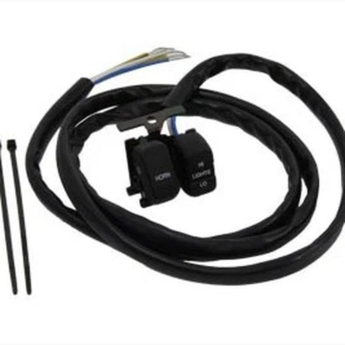 Handlebar Switch Dimmer and Horn Black for Harley-Davidson