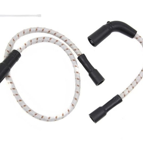 Sumax Grey with Brown Tracer 7mm Spark Plug Wire Set for Harley-Davidson