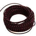 Black with Red Dot 25' Braided Wire for Harley-Davidson