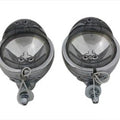 4-1/2 inch Spotlamp Set with Visor for Harley-Davidson