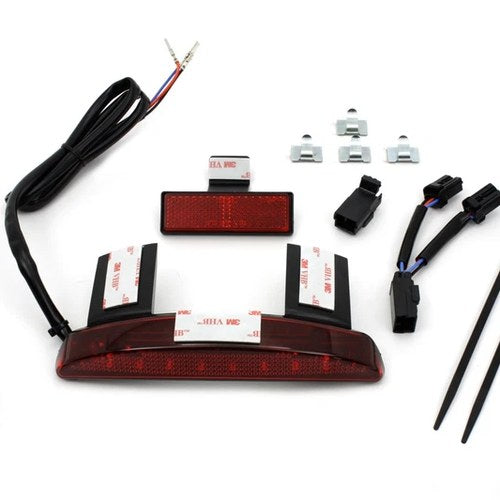 Chopped Fender Rear Edge Lamp with Red Lens for Harley-Davidson
