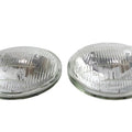 Clear 4-1/2 inch 6 Volt Sealed Beam Spotlamp Bulb Set for Harley-Davidson