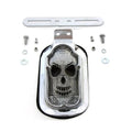 Skull Face Tombstone Tail Lamp Clear Lens for Harley-Davidson